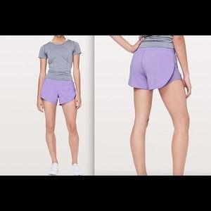 Lulu lemon attack the track lavender shorts